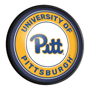 Pitt Panthers: Round Slimline Lighted Wall Sign