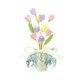 thumbnail image 4 of Adorno de cristal con forma de flor para coche, accesorio artesanal para el interior del coche. Florecer, 4 of 9