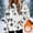 White, variant on Women's Fleece Hoodies Fuzzy Cozy Oversized Hooded Sweatshirt Fashion Striped Printed Winter Jackets Crewneck Pullover Loose Soft Outerwear Tops with Pocket