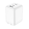thumbnail image 2 of onn 62W Multi-Port Wall Charger, Fast Charging, USB-C/USB-A, USB-IF Certified, Foldable Plug, White, 2 of 10
