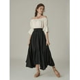 thumbnail image 5 of Maxi Skirts for Women High Waist Renaissance Skirt Long Skirt with Pockets, 5 of 5