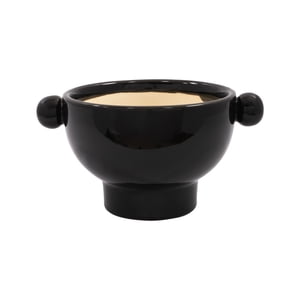 Beautiful By Drew Barrymore Charcoal Ceramic Planter, 7 in