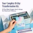 thumbnail image 2 of Boca Bella Teeth Whitening U-Wraps – 10 Treatments – 15% Hydrogen Peroxide, Enamel-Safe, No Harsh Sensitivity – Patented Strip Design with Aloe, Calendula & Peppermint – Fast, Even Whitening, 2 of 8
