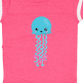 thumbnail image 4 of Inktastic Blue Jellyfish, Cute Jellyfish With Pink Ribbons Girls Baby Bodysuit, 4 of 5