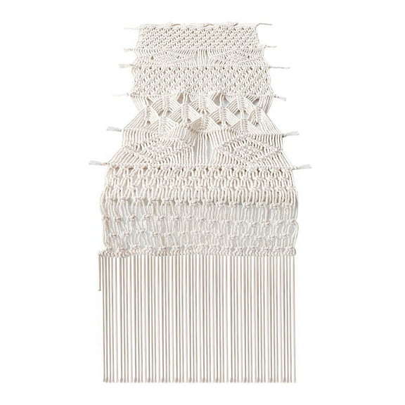 Macrame Table Runner, Boho Wedding Table Decor, Handwoven Vintage