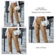 thumbnail image 3 of Joggers para mujer, puños en el tobillo, bolsillo cargo, elásticos, Color puro, cintura alta, pantalones de chándal para fiesta, deportes, oficina, 3 of 6
