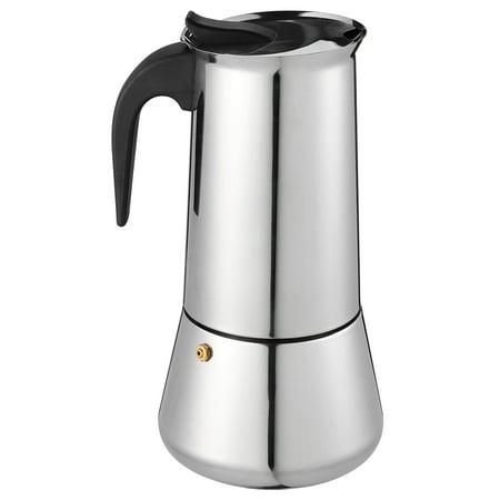 

Frcolor 1 Pc Stainless Steel Coffee Pot Espresso Coffee Maker for 12 People (Silver)