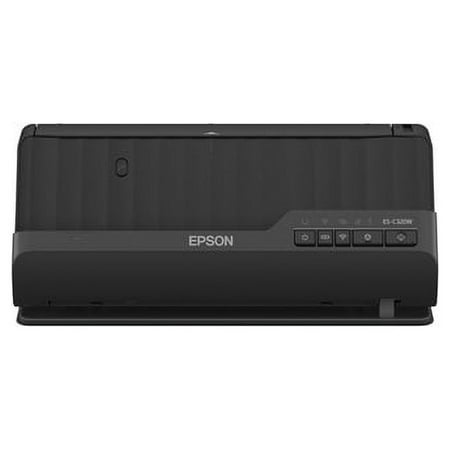 Epson - WorkForce ES-C320W Wireless Compact Desktop Document Scanner - Black