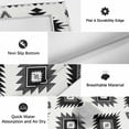 thumbnail image 6 of Black Aztec Outdoor Rug for Patio/Deck/Porch, Non-Slip Large Area Rug 5 x 8 Ft, Southwest Boho Tribal Abstract Geometric Indoor Outdoor Rugs Washable Area Rugs, Reversible Camping Rug Carpet Runner, 6 of 8