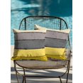 thumbnail image 4 of Waterproof Outdoor Throw Pillows with Inserts 18"x18" Set of 2, Yellow Grey Soft Decorative Pillowcases for Couch Bedroom, Vintage Stripe Farmhouse Wood Grain Ombre Pillow Covers for Sofa Living Room, 4 of 8
