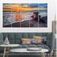 thumbnail image 1 of Fantastic Sandy Shore at Sunset - Seashore Canvas Art Print, 1 of 3