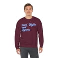 thumbnail image 6 of Hippo Hippopotamus Sweatshirt Gifts Crew Neck Shirt Long Sleeve Unisex, 6 of 7
