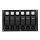 thumbnail image 3 of Panel de interruptor de palanca Jadeshay 6P 12/24V Negro LED Rojo, 3 of 8
