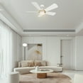 thumbnail image 5 of Trifecte 52" 5 Blade Indoor Wifi Ceiling Fan with Remote and Light for Smart Home, 5 of 8