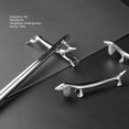 thumbnail image 4 of 4Pcs Chopsticks Rest, Electroplated Polished Zinc Alloy Spoon Tableware Rack Holder for Kitchen Table Spoon Fork Chopstick, 4 of 7