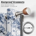 thumbnail image 2 of Outdoor Curtains for Patio Waterproof, Watercolor Forest Blue Outdoor Privacy Panels Grommet, Abstract Art Modern Trees Blackout Outside Curtains for Porch/Cabana/Pergola/Gazebo 54"x84", 2 Panels, 2 of 8