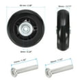 thumbnail image 2 of Uxcell 60x18mm Luggage Suitcase Replacement Wheels PU Swivel Caster Wheels Repair Kit Set of 2, 2 of 6