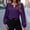 Purple, variant on GaThRRgYP Going Out Tops for Women,Womens Shirts Plus Size,Women's Casual Solid Color Round Neck Long Sleeved Tops Purple S
