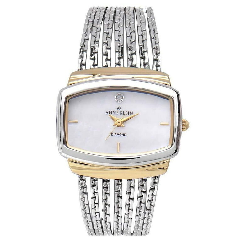 Anne Klein Women's 10-8401MPTT Diamond Accented MOP Dial