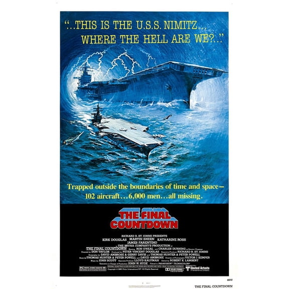 The Final Countdown Movie Poster 24x36 24x36 Unframed, Age: Adults, Rectangle Poster Time