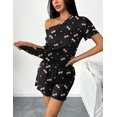 thumbnail image 2 of Ekouaer 2 Packs Womens Pajama Set Short Sleeve Sleepwear Soft Top and Shorts Pjs Casual Outfits Lounge Set with Pockets, 2 of 6