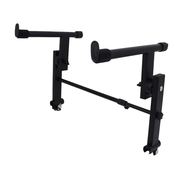 Soporte de teclado de 2 niveles, ancho ajustable, segundo , universal, doble refuerzo, metal, resistente, profesional, para piano electrónico
