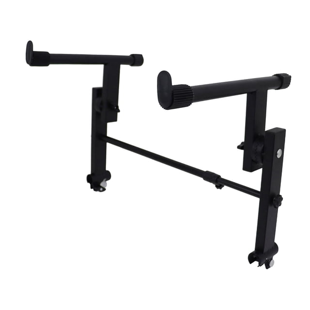 Extensión de soporte para teclado de 2 niveles, accesorio para instrumentos musicales, soporte de piano electrónico de hierro resistente, ancho