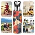 thumbnail image 7 of Yayeee 20oz Insulated Water Bottle Double Wall Stainless Steel with Flip Straw Lid, Flowers Pattern, 7 of 7