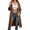 Brown, variant on Long Hoodies for Women 2025 Fall Winter Long Sleeve Full Zipper Plain Hooded Sweatshirt with Pockets Jacket Coat