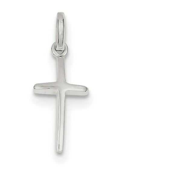 Sterling Silver Cross Pendant (24 X 10) Made In India qc6646