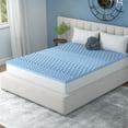 thumbnail image 4 of Vibe 2” Cool Pod Convoluted Gel Memory Foam Mattress Topper, California King, 4 of 8