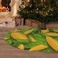 thumbnail image 5 of KLL 30" Christmas Tree Skirt Fresh Corn 1 Xmas Tree Skirts Mat for New Year Xmas Holiday Party Indoor Outdoor Home Decoration, 5 of 5