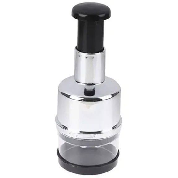 Manual Food Chopper with Stainless Steel Blades Vegetable Onion Garlic Dicer for Kitchen Cooking Prep