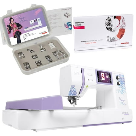Bernette b79 Yaya Han Special Edition Sewing and Embroidery Machine w/Foot Kit and V9 Creator Software Included
