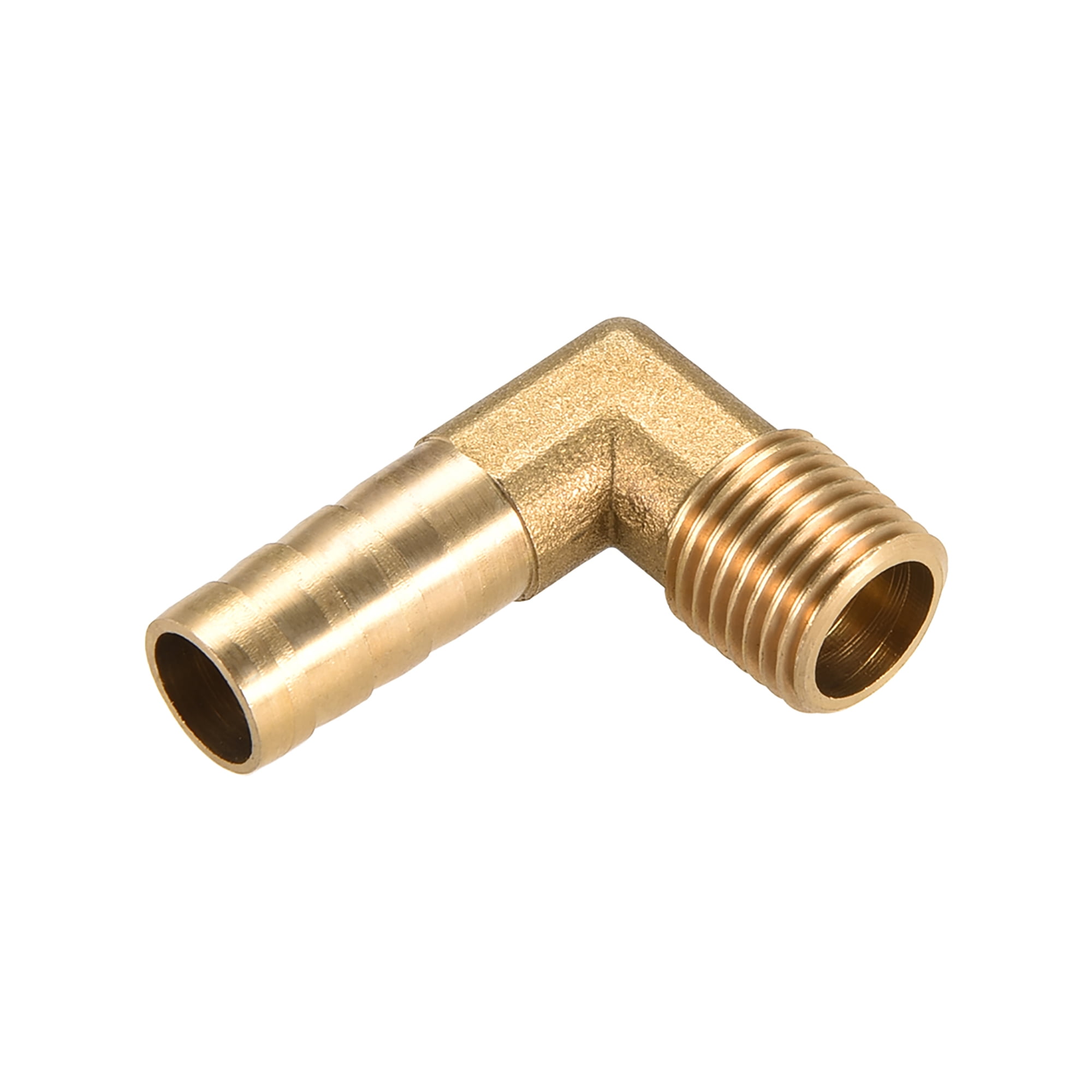 Brass Barb Hose Fitting 90 Degree Elbow 6mm Barbed x 1/4 PT Male