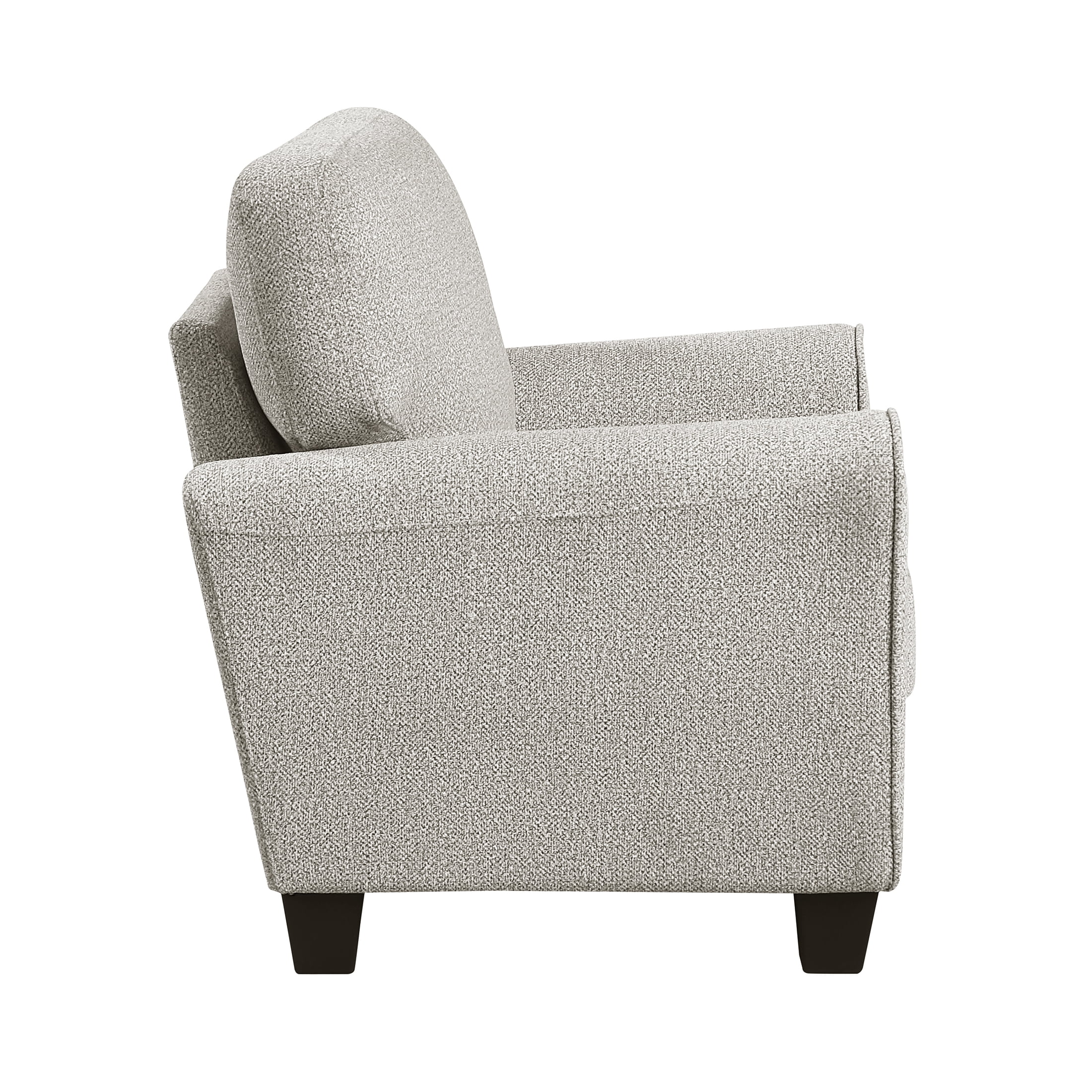 OakvillePark Nyra Chenille Accent Chair, Gray