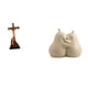 thumbnail image 1 of Figura de María, estatua católica, sujetalibros decorativos de resina y , topes para libros, colección religiosa única., 1 of 8