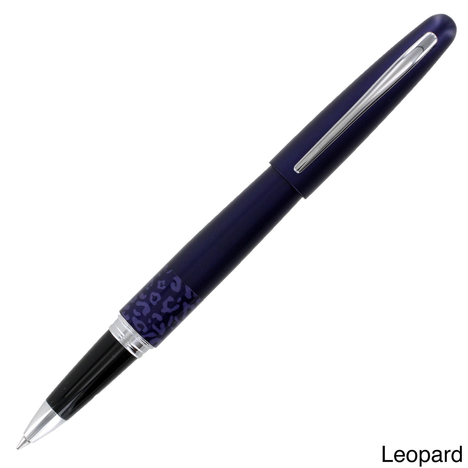 MR Animal Collection Gel Ink Pen, Black Ink, White Tiger Print Barrel 91234