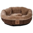 thumbnail image 4 of Precision Snoozzy Rustic Elegance Round Shearling Pet Bed - Buff, 4 of 4