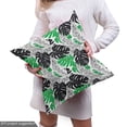 thumbnail image 5 of Ambesonne Modern Fabric by the Yard Upholstery, Vintage Jungle Leaves Art, 2 Yards, Green and Charcoal Grey, 5 of 5