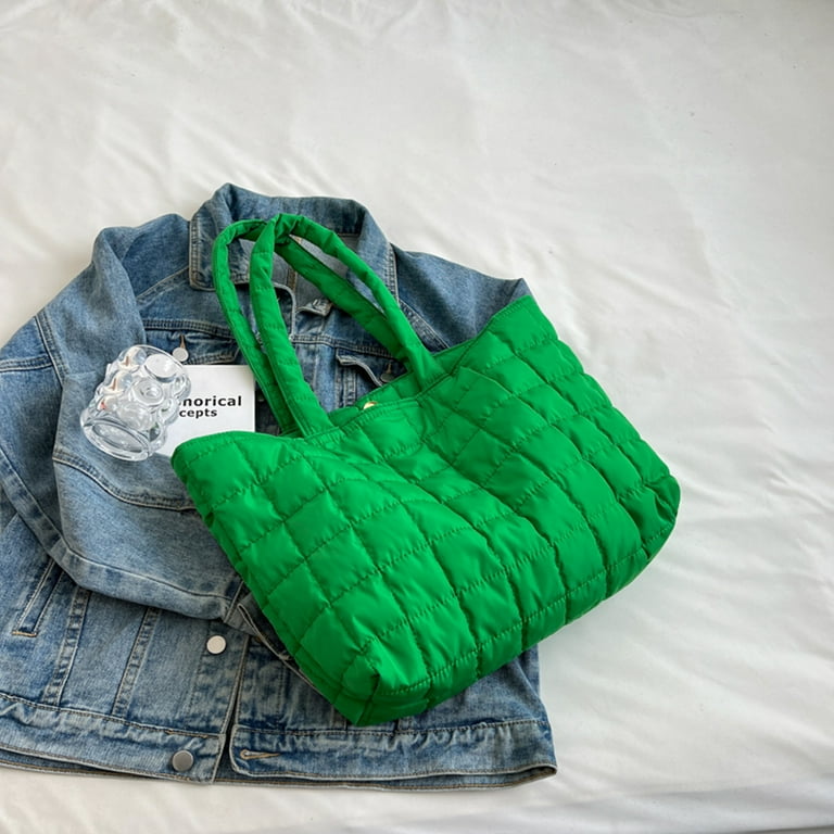 Green discount quilted purse