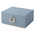 thumbnail image 3 of SONGMICS Caja Joyero, Estuche de Joyas con 2 Capas, con Asa, Bandeja Flexible, 20.5 x 24 x 11 cm, Azul Nublado, 3 of 8