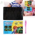 thumbnail image 3 of Fluorescent Board,, Easy To Draw Painting Board, Durable Draw A Picture Exquisite Gift Fluorescent Painting Board Reuse  Educational Institution Early Education Yellow English A5, 3 of 8