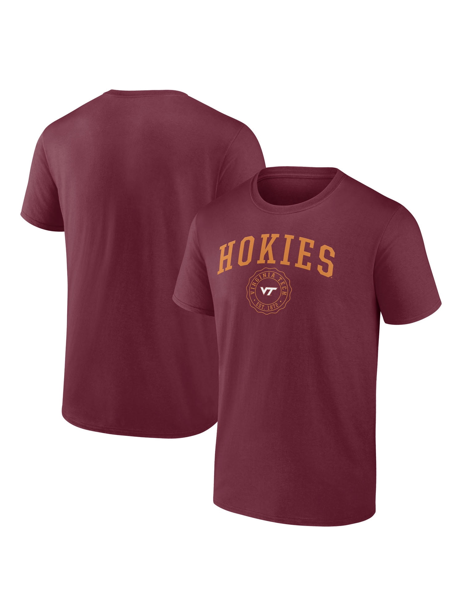 NCAA Virginia Tech Hokies Men's Maroon Cotton Short Sleeve T Shirt
