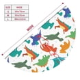 thumbnail image 3 of Sikiie Colorful Dinosaur 30-48 inches {designName} Print Christmas Tree Skirt Snowman Xmas Tree Skirt with Edge Christmas Decorations for Holiday Party36", 3 of 7