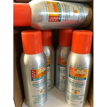- 5 Pack Bundle, Avon Skin So Soft Bug Guard Plus Picaridin Aerosol Insect Repellent, Strong Repellency against Mosquitoes and Deer Ticks, 4 ounce cans