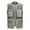 Beige, variant on Men's Fishing Vest Utility Safari Travel Vest with Pockets Outdoor Work Photo Cargo Fly Summer Vest