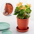 thumbnail image 4 of GadgetVLot 6Pcs Pot Trays Plant Saucers Flower Holder Durable Office Outdoor Balcony Plastic Indoor Garden Tool Home Plants, 4 of 12