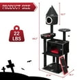 thumbnail image 6 of Jaxpety 64in Gothic Cat Tree with Coffin Bed Indoor Cat Tower with Condo Platform Sisal Scratching Posts, 6 of 18