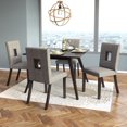 thumbnail image 2 of CorLiving Ensemble de 2 chaises pour salle à manger en sable argenté, 2 of 6